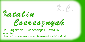 katalin cseresznyak business card